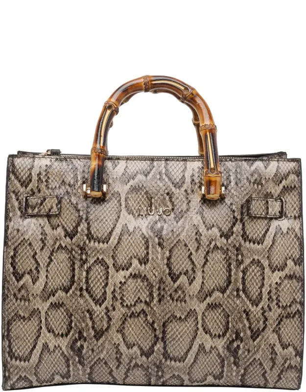 Tote Bag With Magnetic Closure And 2 Sections