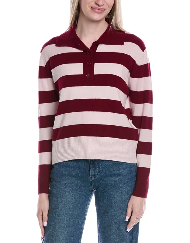 Stripe Wool & Cashmere-blend Henley Sweater