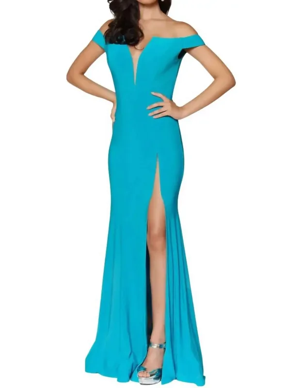 Off Shoulder Evening Dress
