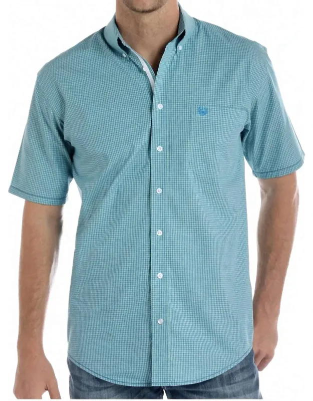 Short Sleeve Plaid Button Up Shirt