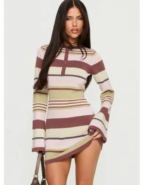 Knit Long Sleeve Mini Dress