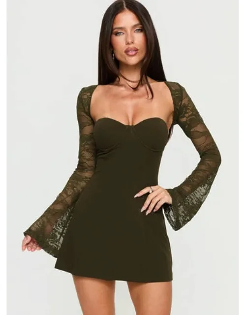 Lace Bolero Mini Dress