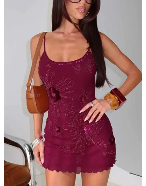 Beaded Mini Dress