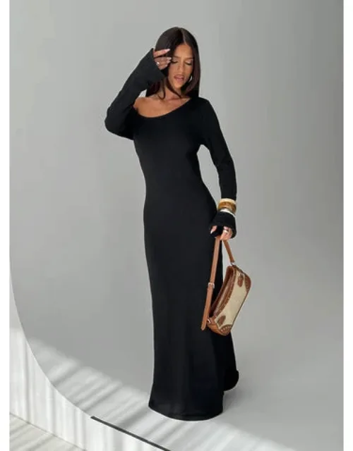 Kloey Long Sleeve Knit Maxi Dress