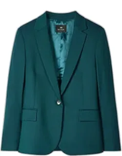 Slim-fit Wool-blend Blazer