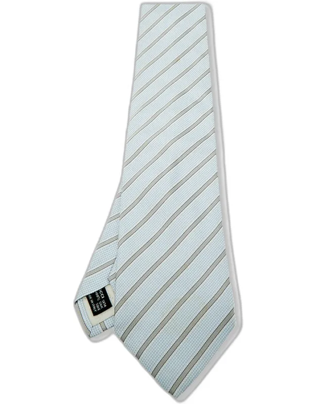 Diagonal Striped Silk Traditional Tie