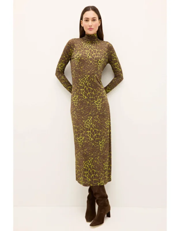 Paxton Dress - Form Fitted A-line Silhouette, Stretch Jersey Fabric