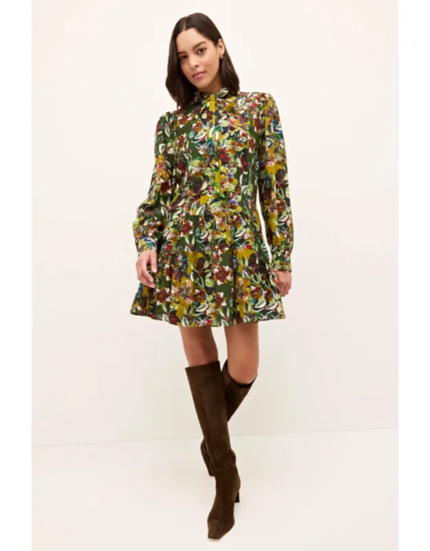 Ulanie Dress With Side Seam Pockets And Optional Neck Tie