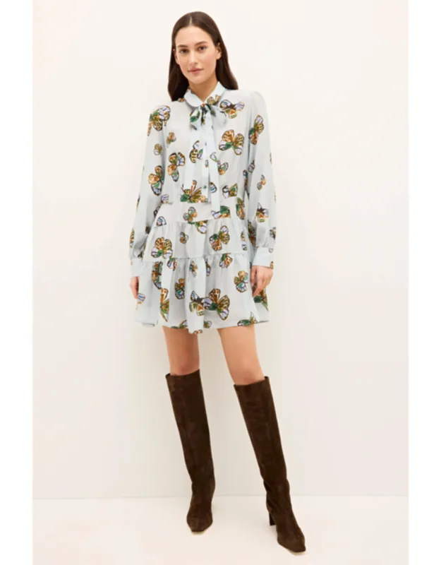Ulanie Dress With Button Front Placket And Side Seam Pockets