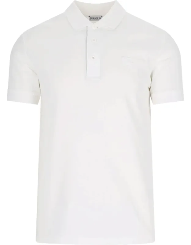Burberry Polo Shirt With Classic Collar And Button Closure