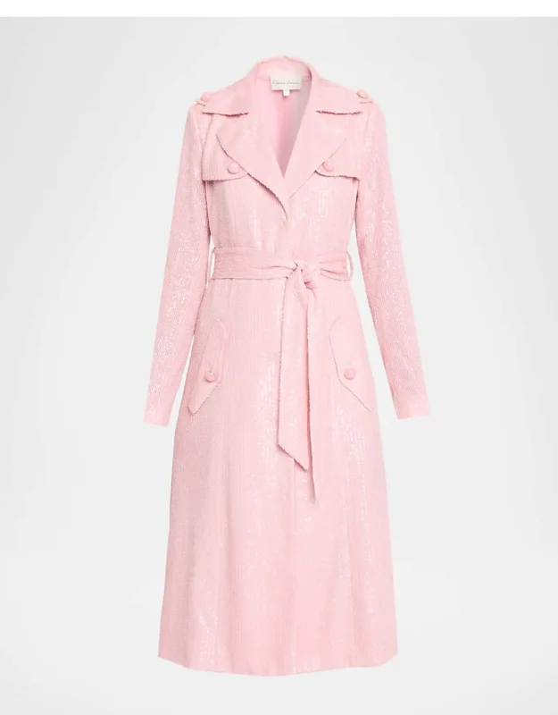 Sequined Trench Coat
