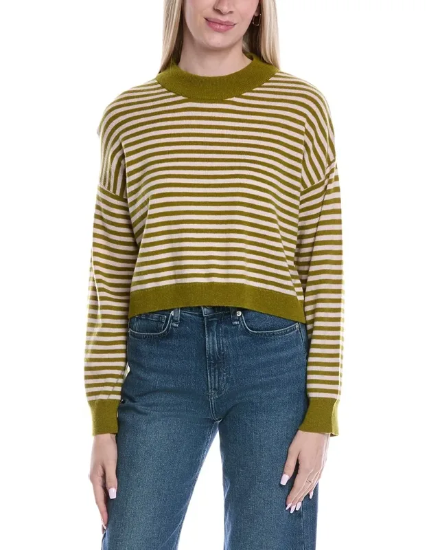 Stitchy Stripe Wool & Cashmere-blend Sweater
