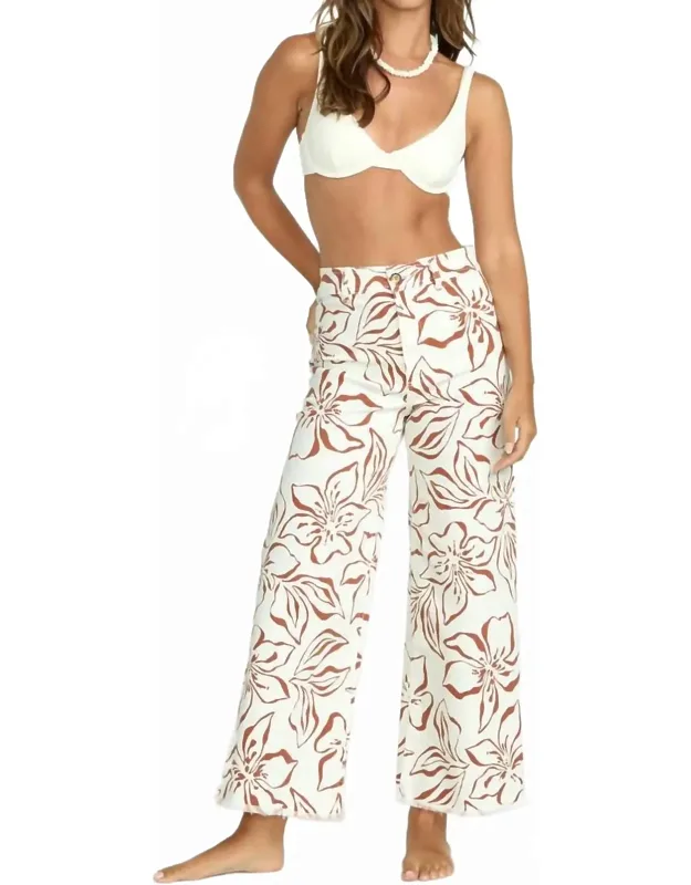 Free Fall Printed Twill Pants