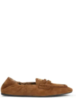 Miu Miu Loafers, Round Toe, Slip-on Style