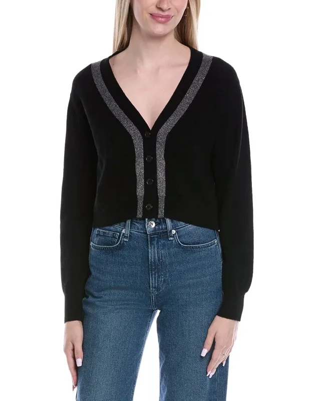 Lurex Trim Wool & Cashmere-blend Cardigan