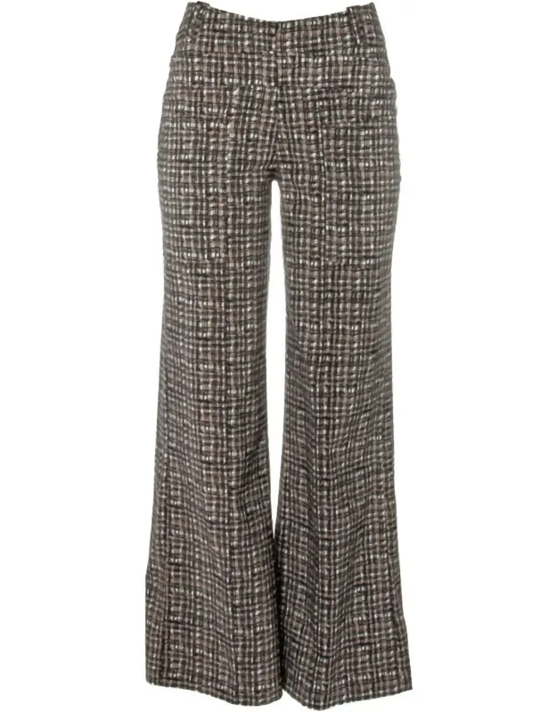 City Print Wide Leg Pants