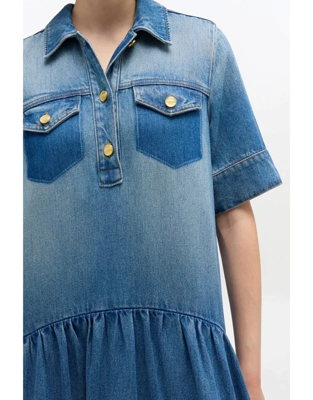 Light Washed Denim Dress