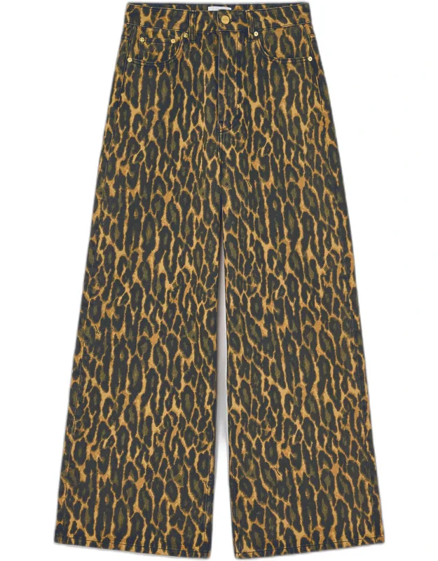 Leopard Baggy Jeans