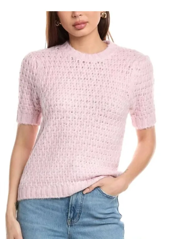 Contemporary Short Sleeve Sweater