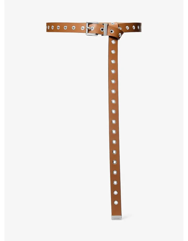 Grommeted Leather Belt