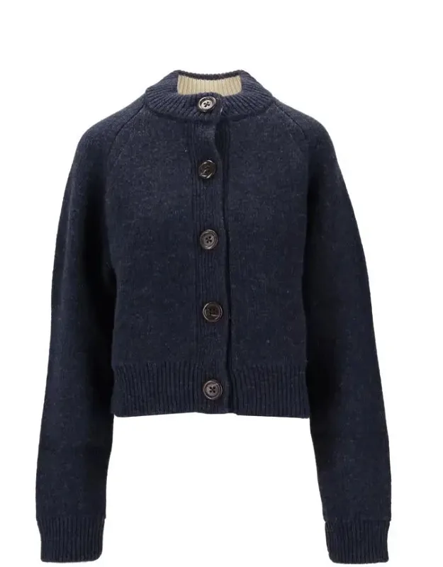 Crew Neck Cardigan