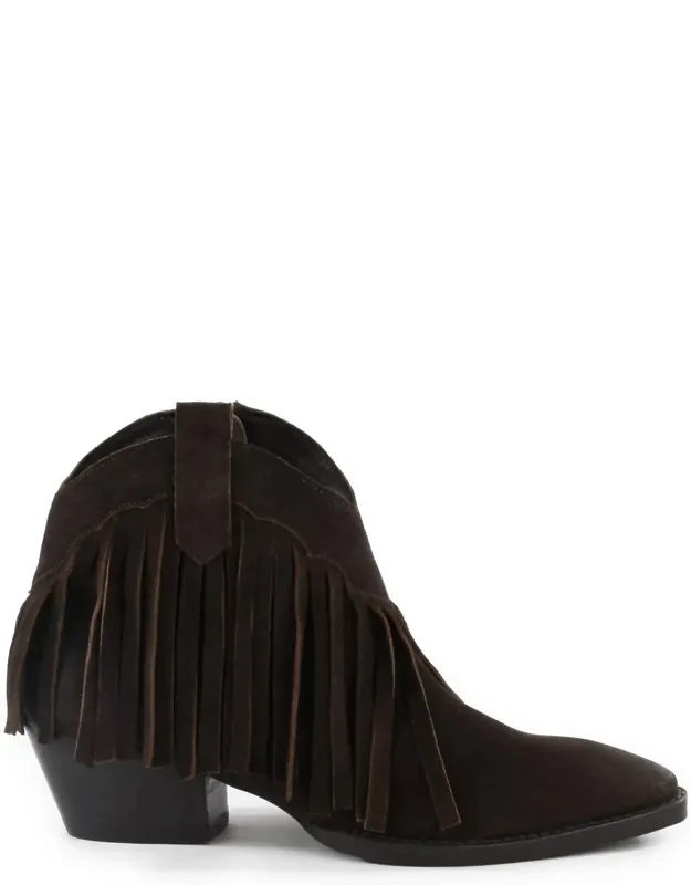 Ankle Boots With Fringes