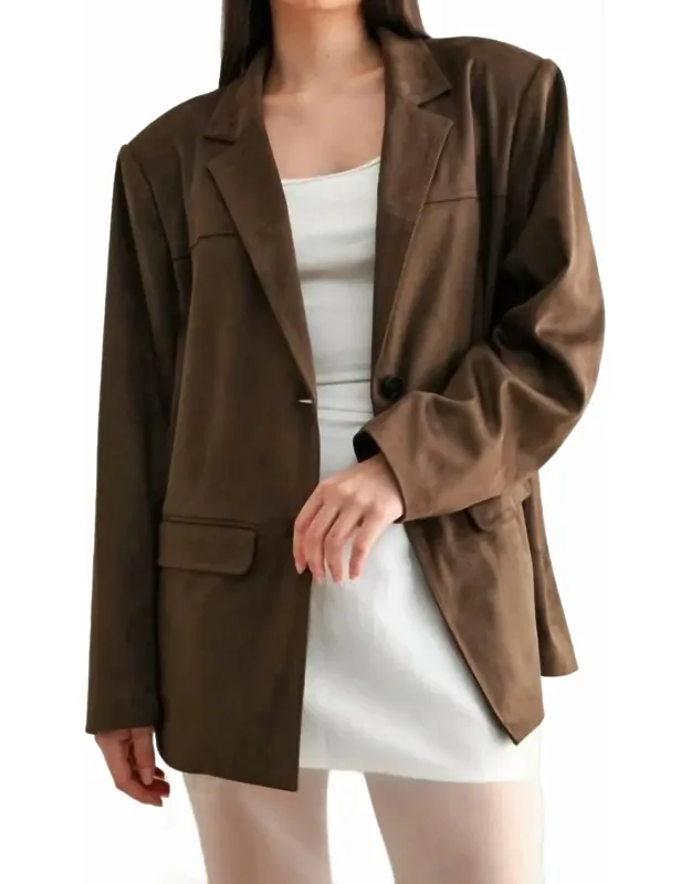 Suede Blazer
