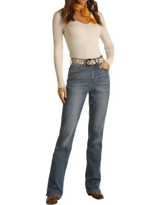 Highrise Bootcut Jeans
