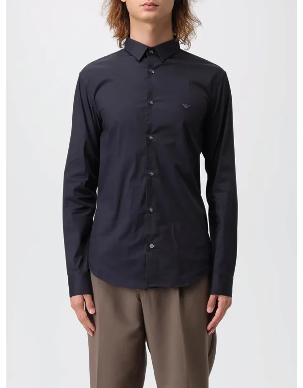 Shirt In Cotton Blend With Logo