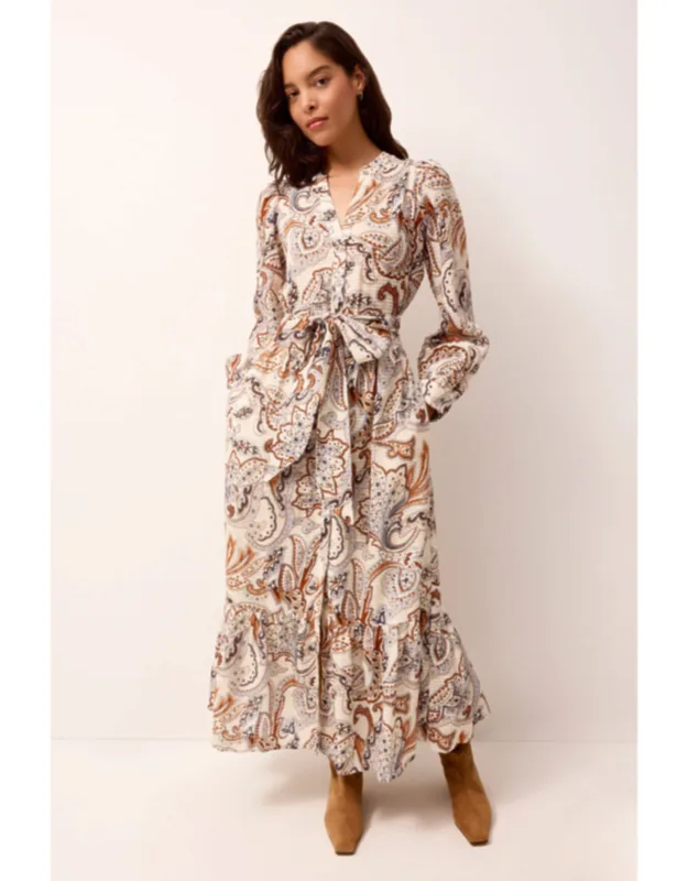 Hannon Dress With Functional Button Front And Side Seam Pockets