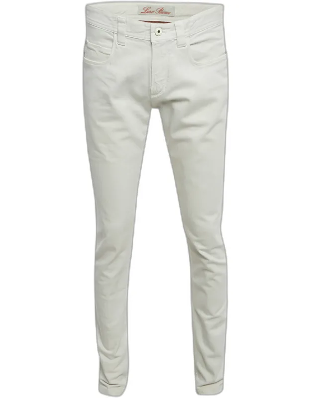 White Denim Regular Fit Jeans