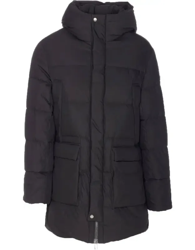Tatras Coat Frontal Zip And Closure Hood Detail