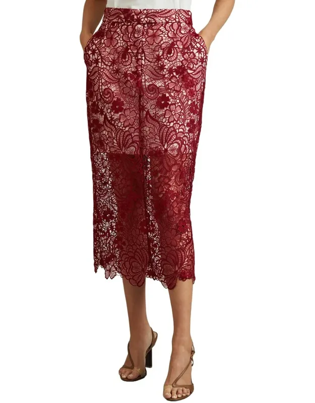 Lace Pencil Skirt