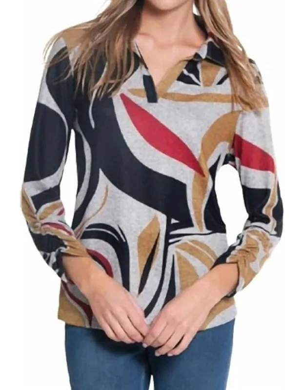 V-neck Collar Top