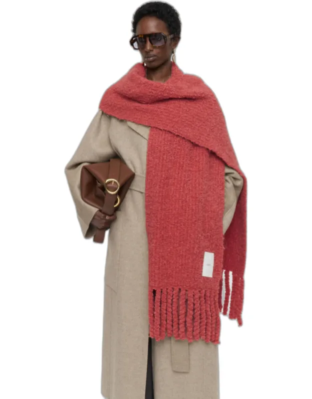 Bouclé Knit Scarf