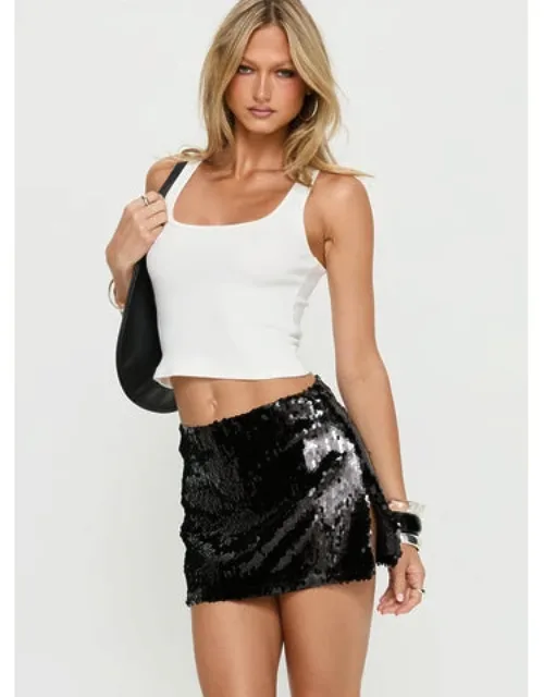 Yacht Day Sequin Mini Skirt