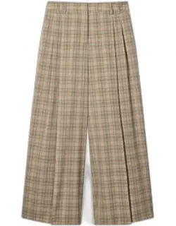 Wide-leg Culotte Cropped Trousers