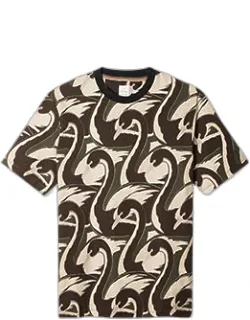 Swan Print Cotton T-shirt