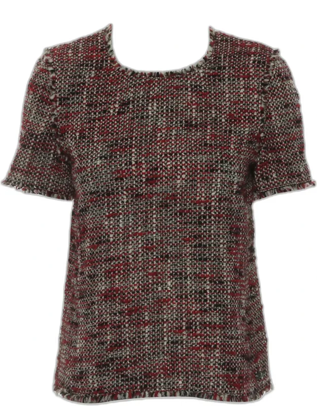 Tweed Short Sleeve Top