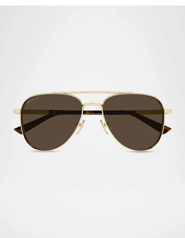 Subtle Web 56mm Metal/acetate Aviator Sunglasses
