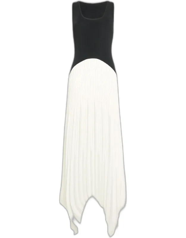 Davinia Pleated Drop-waist Maxi Dress