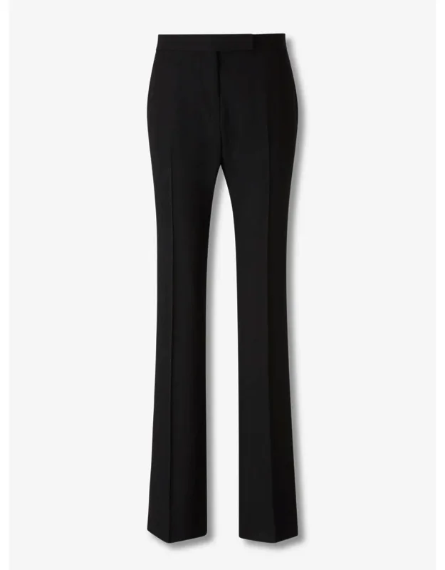 Wide-leg Silk Trousers