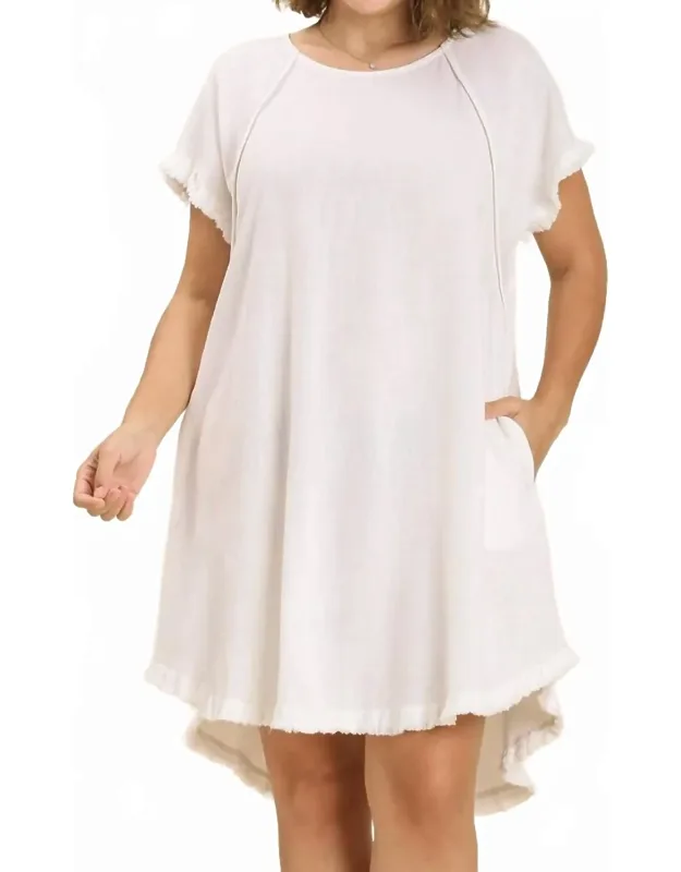 Linen Fringe Dress