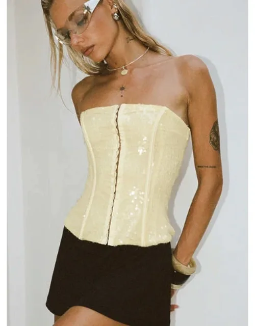 Diena Sequin Corset Top