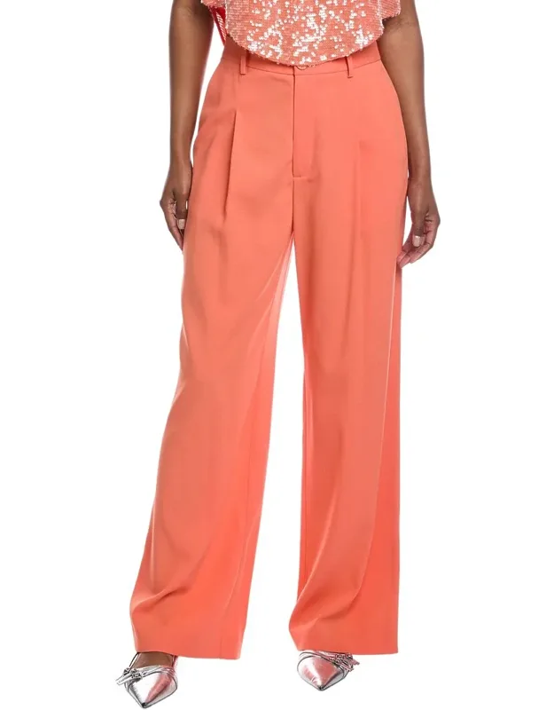 Pebble Crepe Relaxed Pants