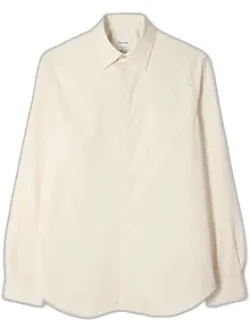 Slim-fit Cotton-poplin Fly-front Shirt