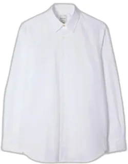 Cotton-poplin Shirt With Concealed Embroidery