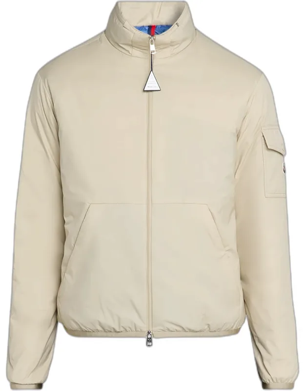 Nylon Jacket With Stowaway Hood