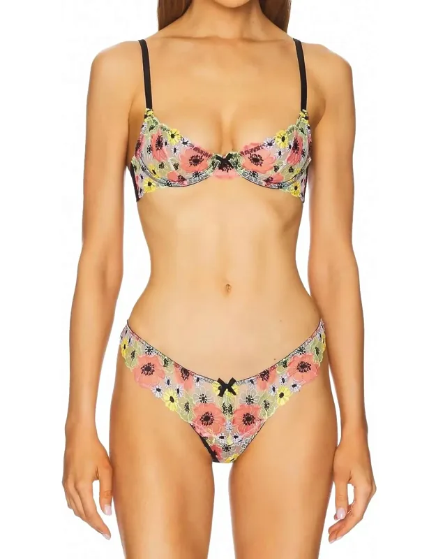Azalea Embroidery Bra