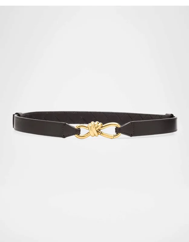 Intrecciato Leather Belt